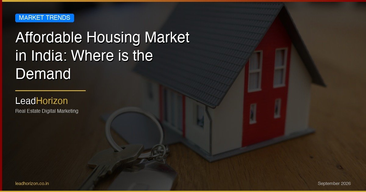 Affordable Housing Market in India: Where is the Demand | LeadHorizon - affordable housing india 2026 Guide for Real Estate | LeadHorizon Delhi NCR