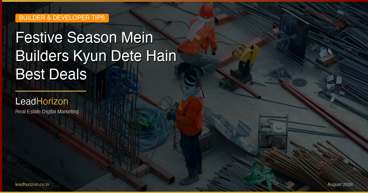 Festive Season Mein Builders Kyun Dete Hain Best Deals | LeadHorizon - festive deals builders hindi Guide for Real Estate | LeadHorizon Delhi NCR