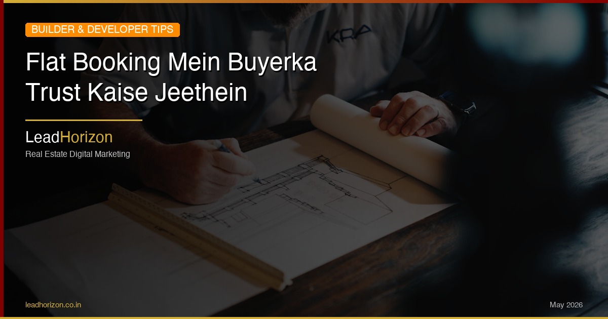 Flat Booking Mein Buyerka Trust Kaise Jeethein | LeadHorizon - customer trust builder hindi Guide for Real Estate | LeadHorizon Delhi NCR