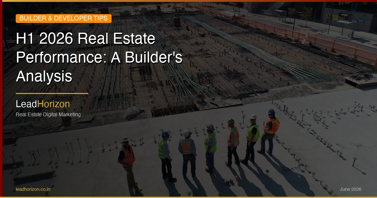 H1 2026 Real Estate Performance: A Builder's Analysis | LeadHorizon - h1 2026 real estate india Guide for Real Estate | LeadHorizon Delhi NCR