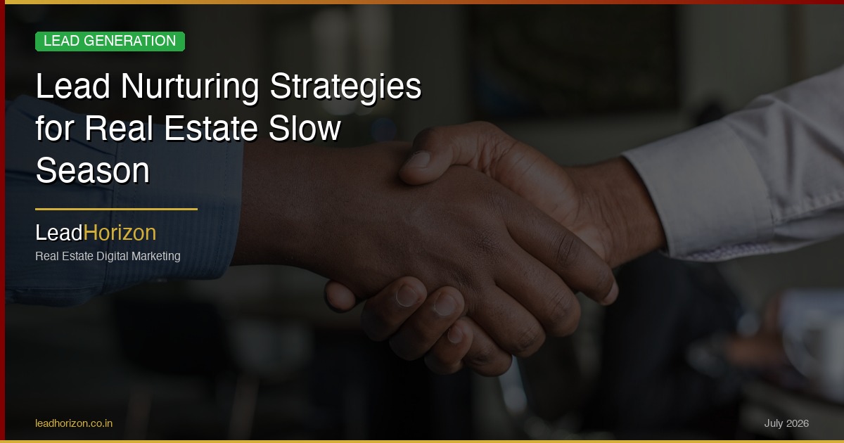 Lead Nurturing Strategies for Real Estate Slow Season | LeadHorizon - lead nurturing real estate slow season Guide for Real Estate | LeadHorizon Delhi NCR