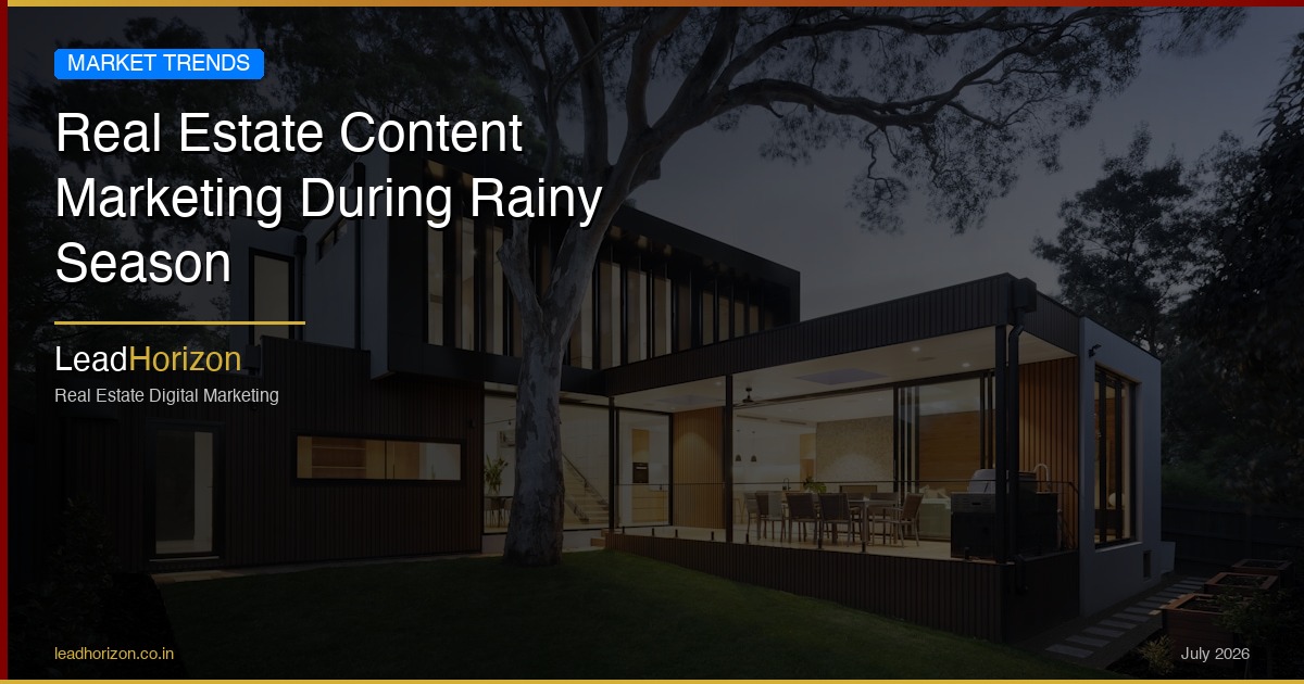 Real Estate Content Marketing During Rainy Season | LeadHorizon - content marketing real estate monsoon Guide for Real Estate | LeadHorizon Delhi NCR