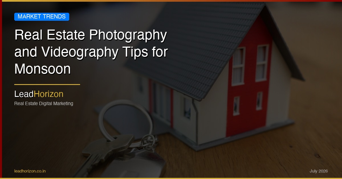 Real Estate Photography and Videography Tips for Monsoon | LeadHorizon - property photography monsoon Guide for Real Estate | LeadHorizon Delhi NCR
