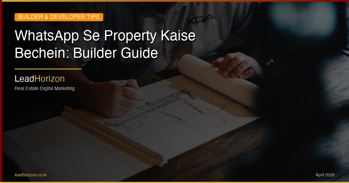 WhatsApp Se Property Kaise Bechein: Builder Guide | LeadHorizon - whatsapp marketing property hindi Guide for Real Estate | LeadHorizon Delhi NCR